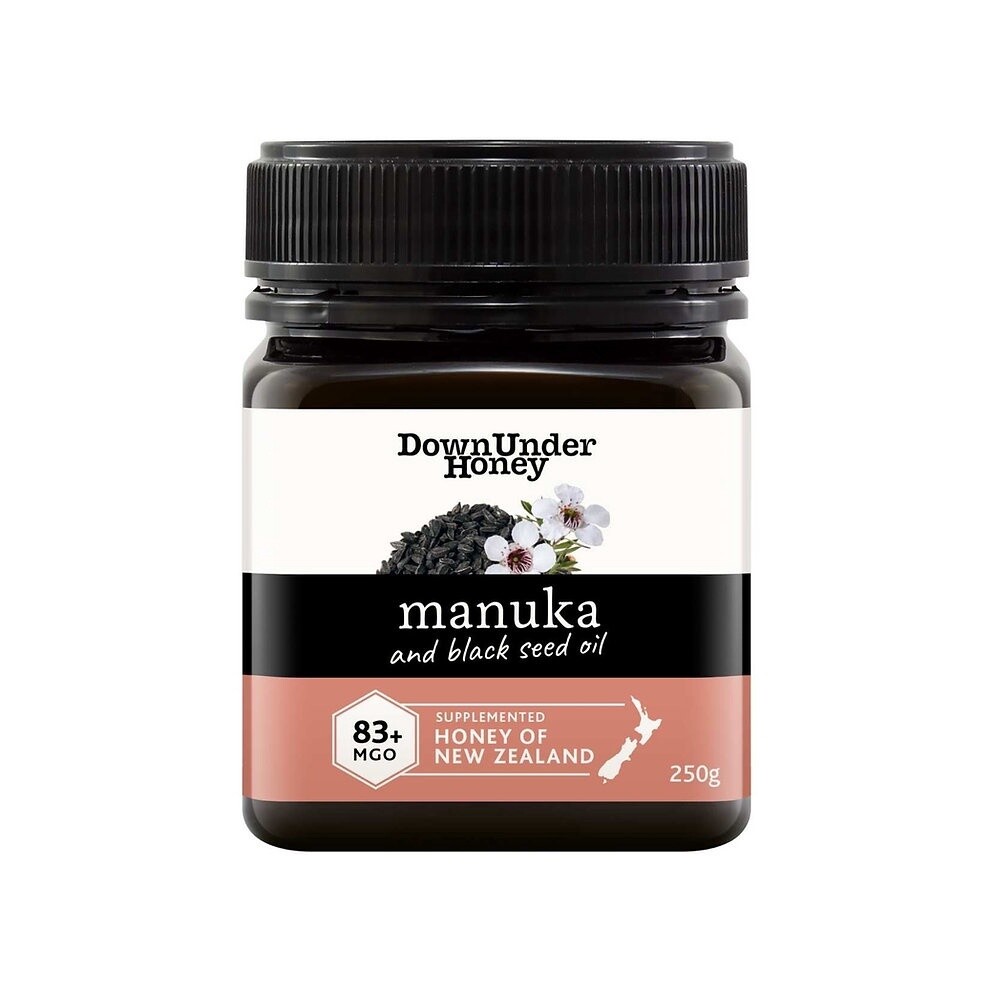 Manuka Honey MGO83+ and Black Seed Oil  - DownUnder Honey