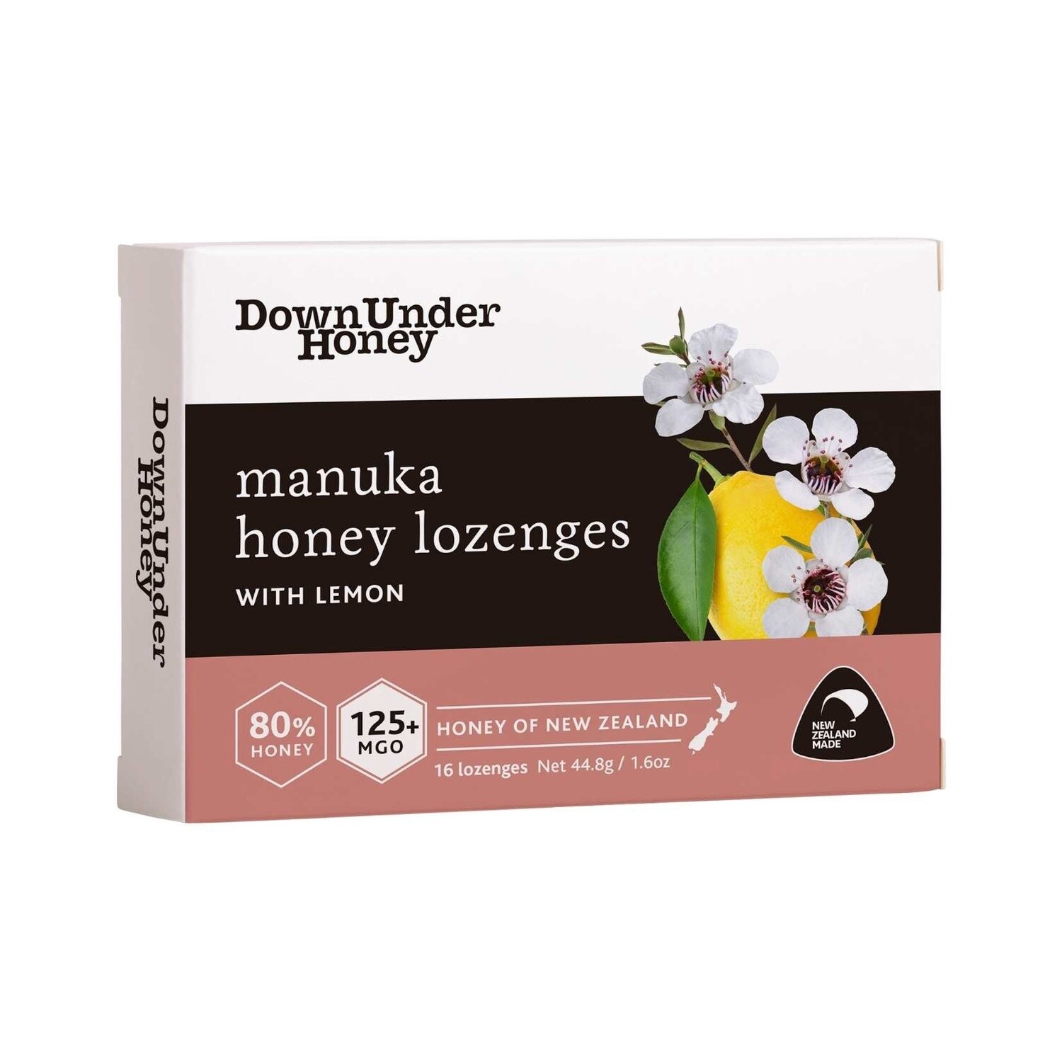 Manuka Honey Lozenges  MGO125+  with Lemon - Box of 16