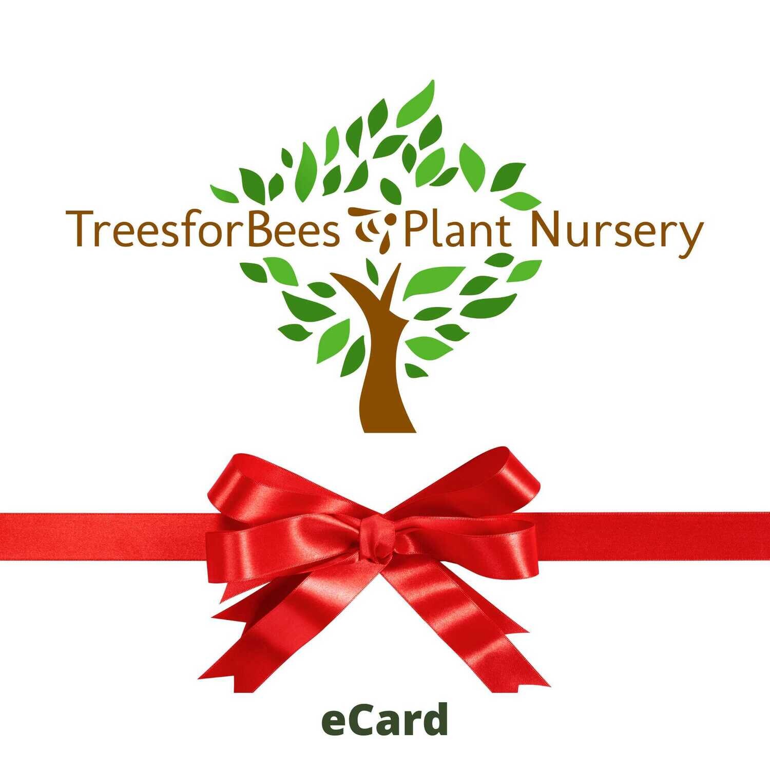 Trees For Bees Digital Gift card