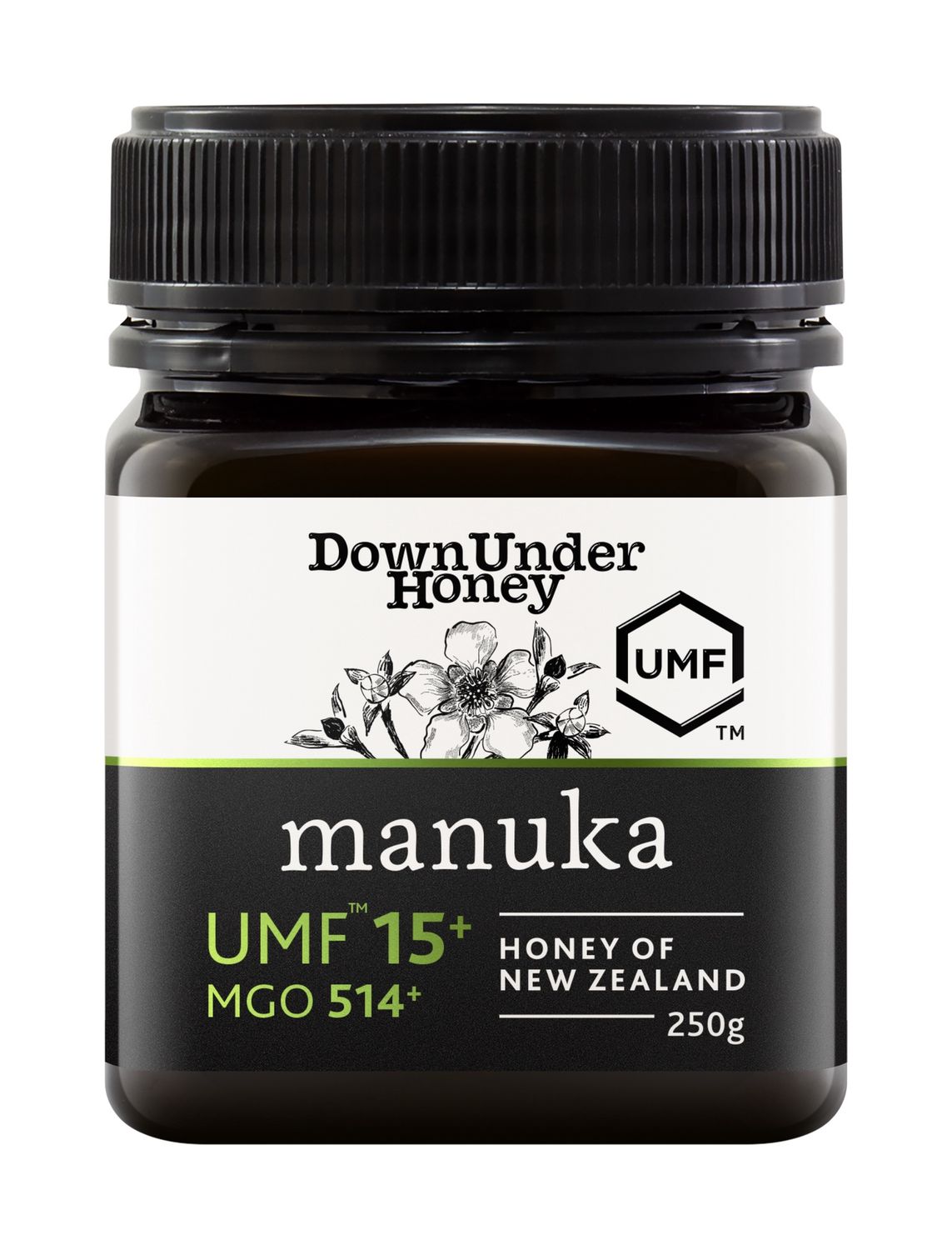 DownUnder Honey UMF15+ Manuka Honey (MGO514+)