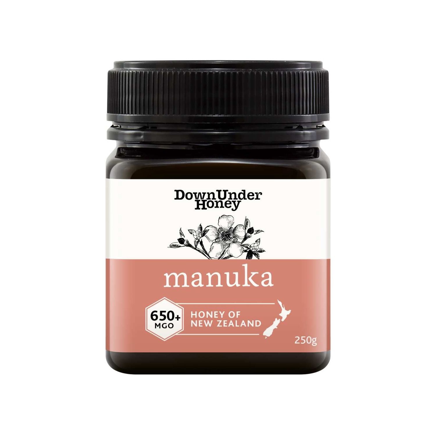 MGO 650+ Manuka honey - DownUnder Honey, Size: 250g