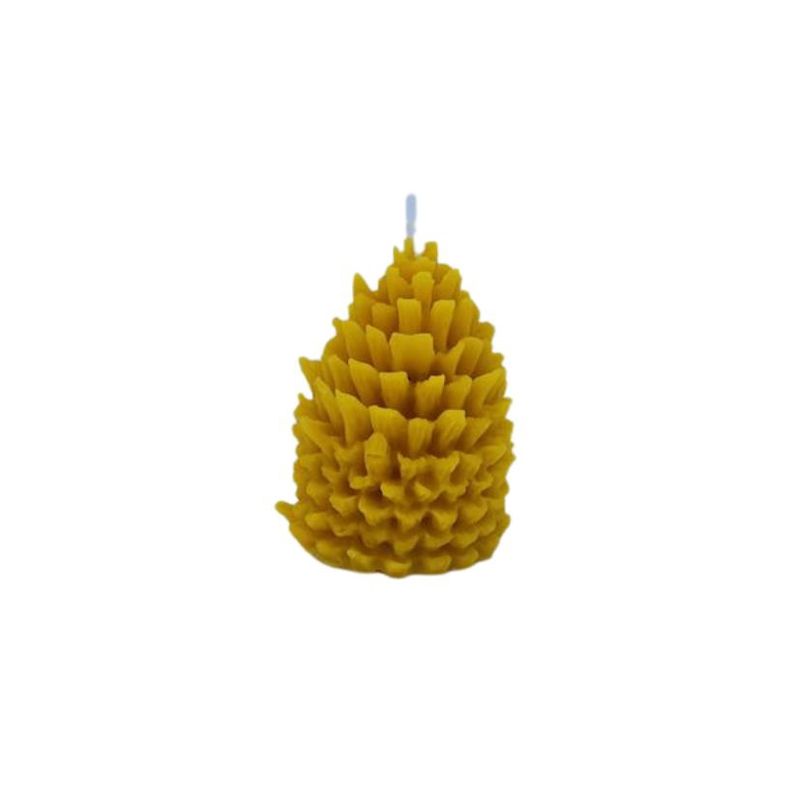 Mini pine cone candle