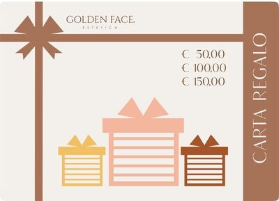 Carta Regalo Golden Face