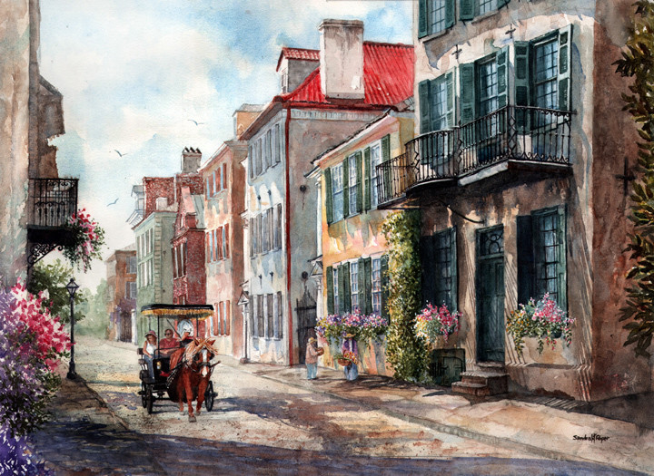 Historic Tradd Street, Charleston, SC