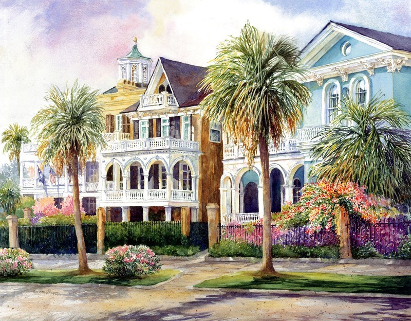 South Battery Antebellum Homes
