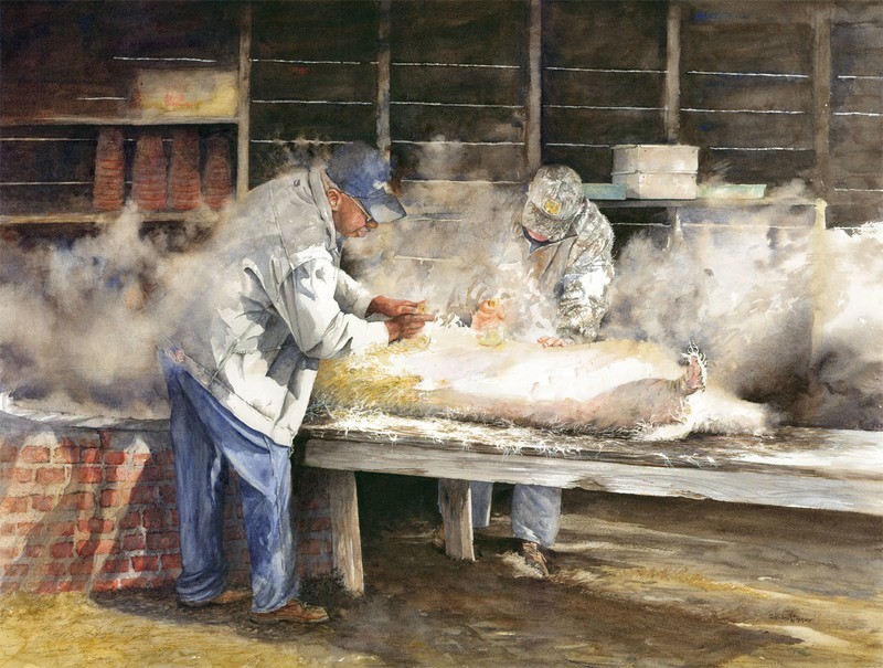Community Hog Butchering Plowden Place