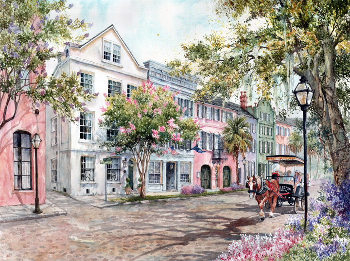 Carriage Ride Along Rainbow Row