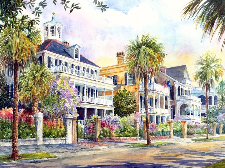 Springtime Along the Battery