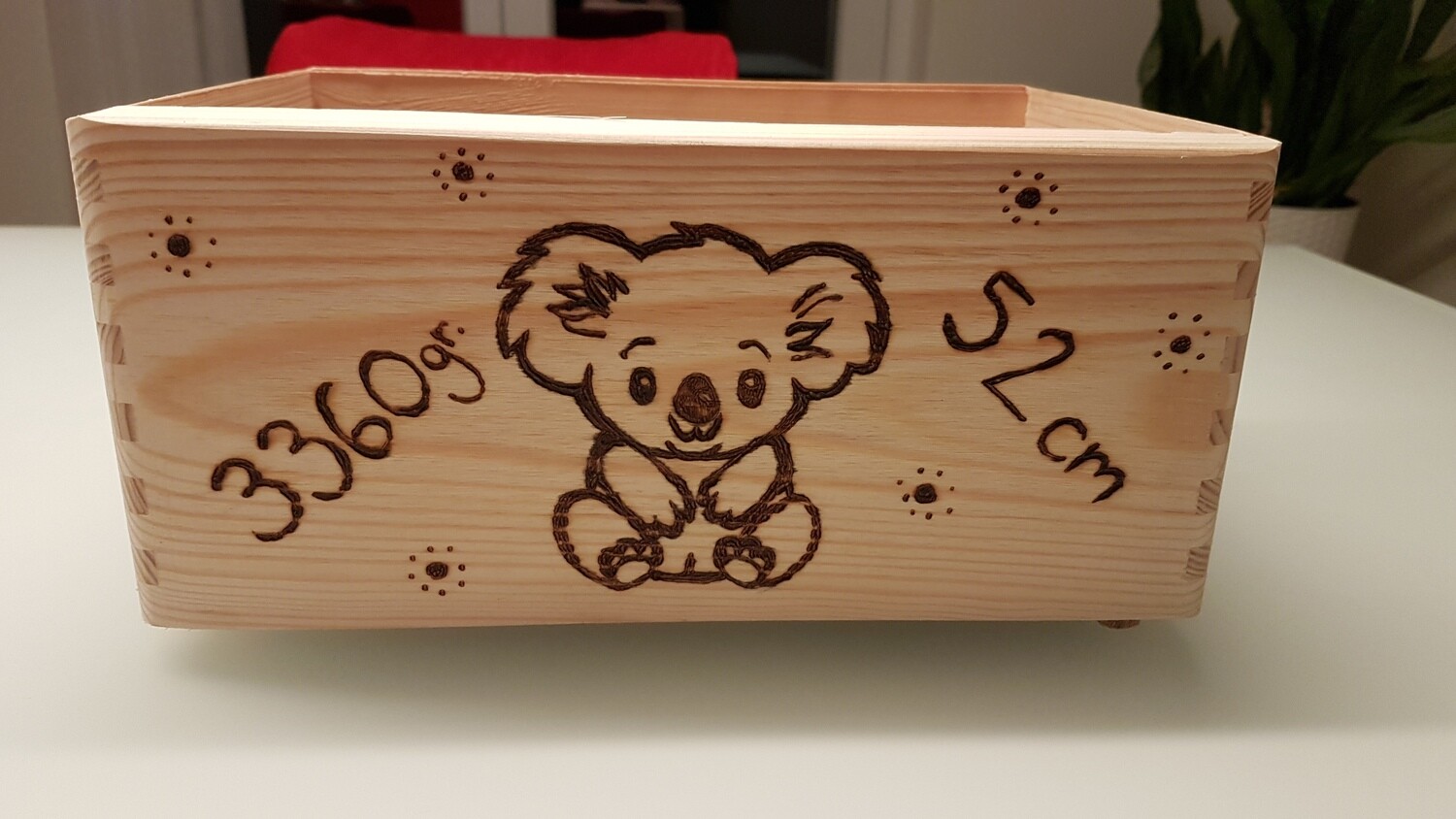 Holzkistli zur Geburt