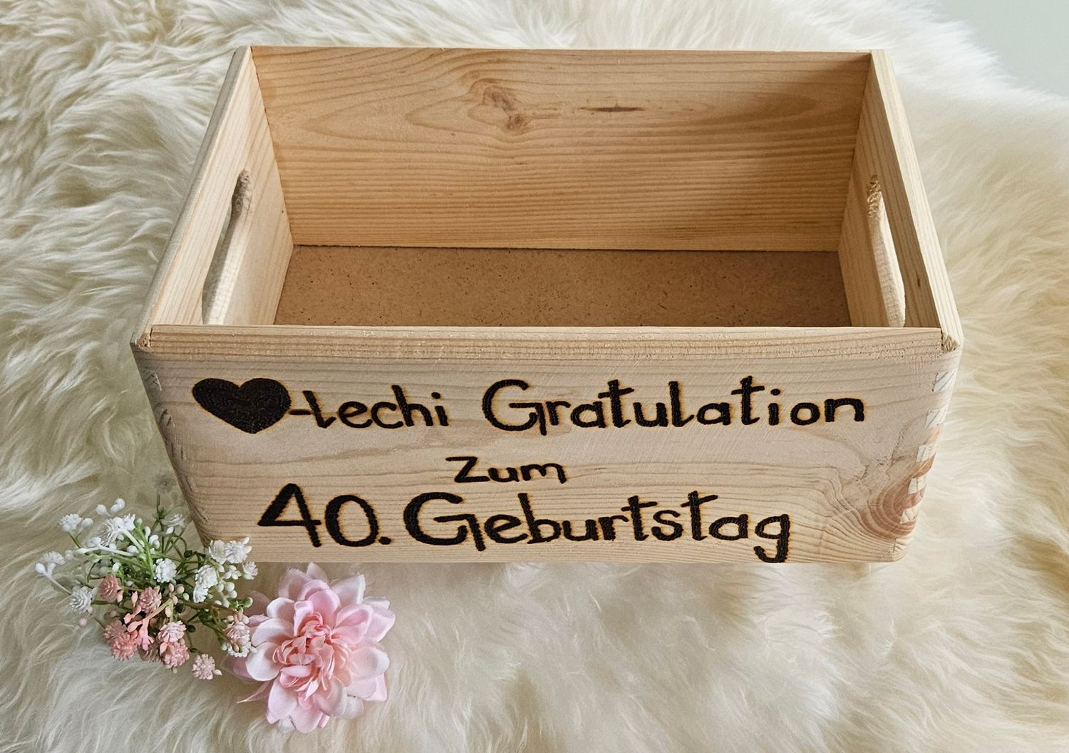 Holzkistli zum Geburtstag