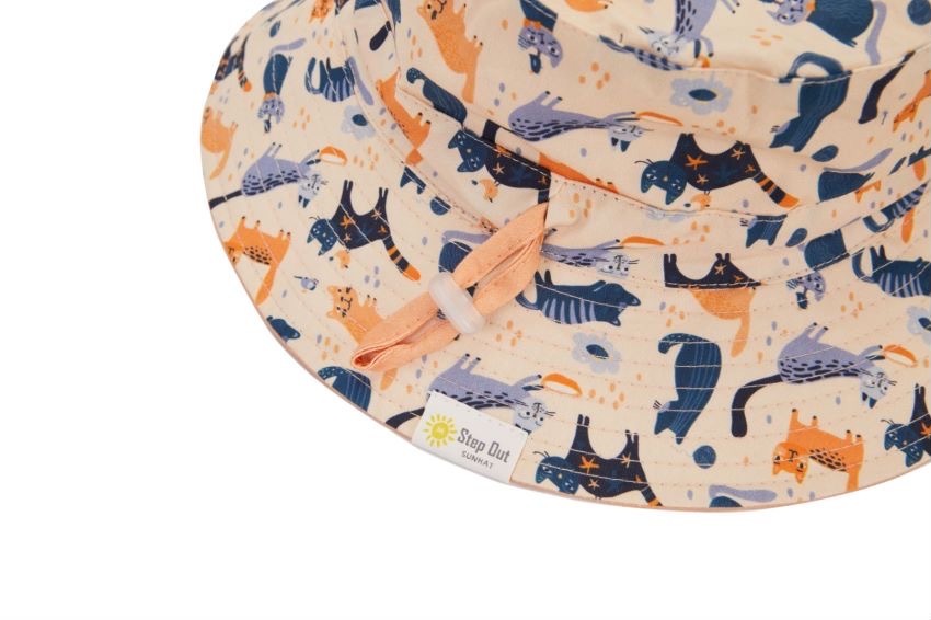 Cats and Bird Sun Hat
