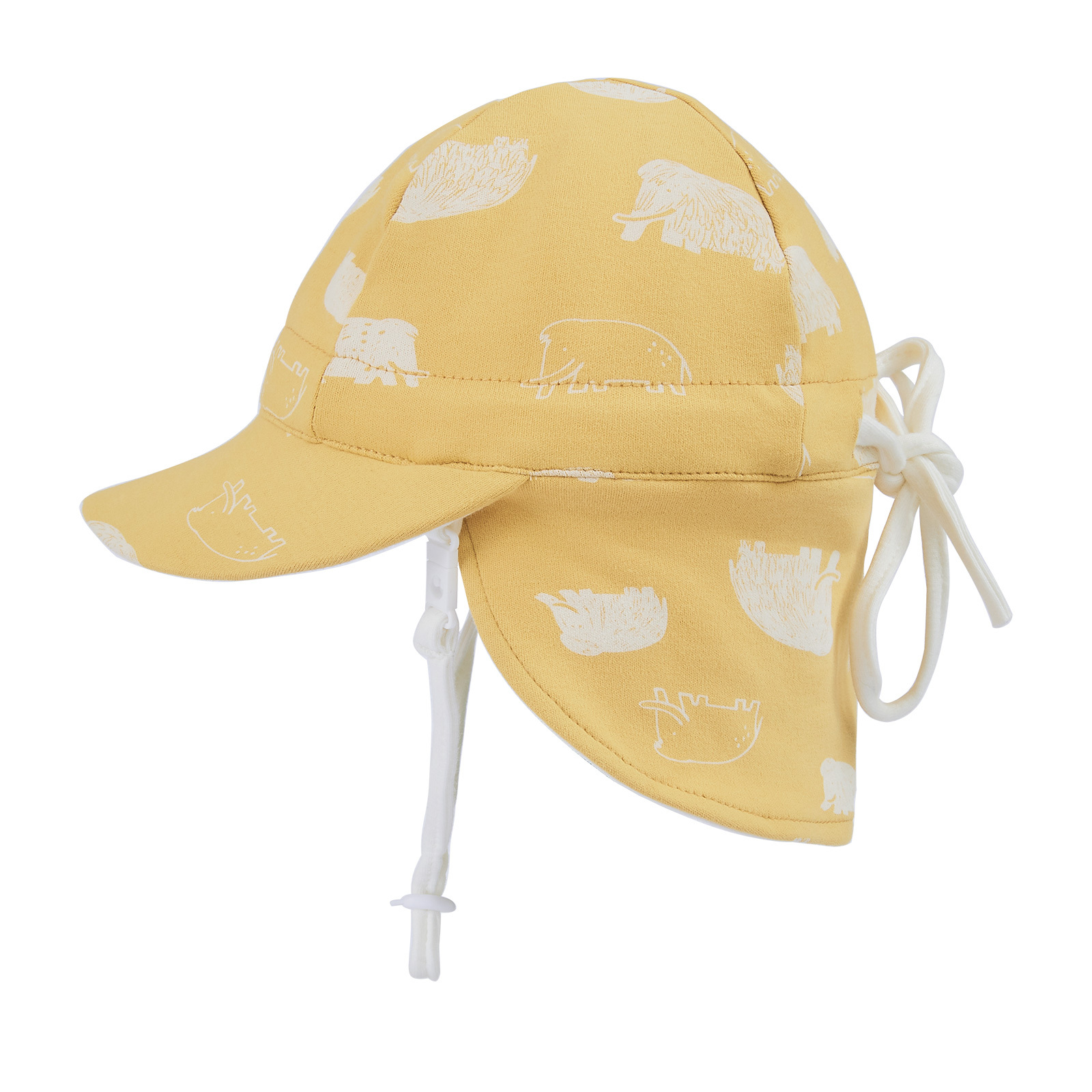 Elephant & Yellow Flap Cap Winter