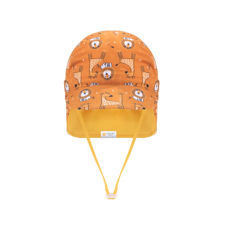 Lion & Giraffe Flap Cap Summer