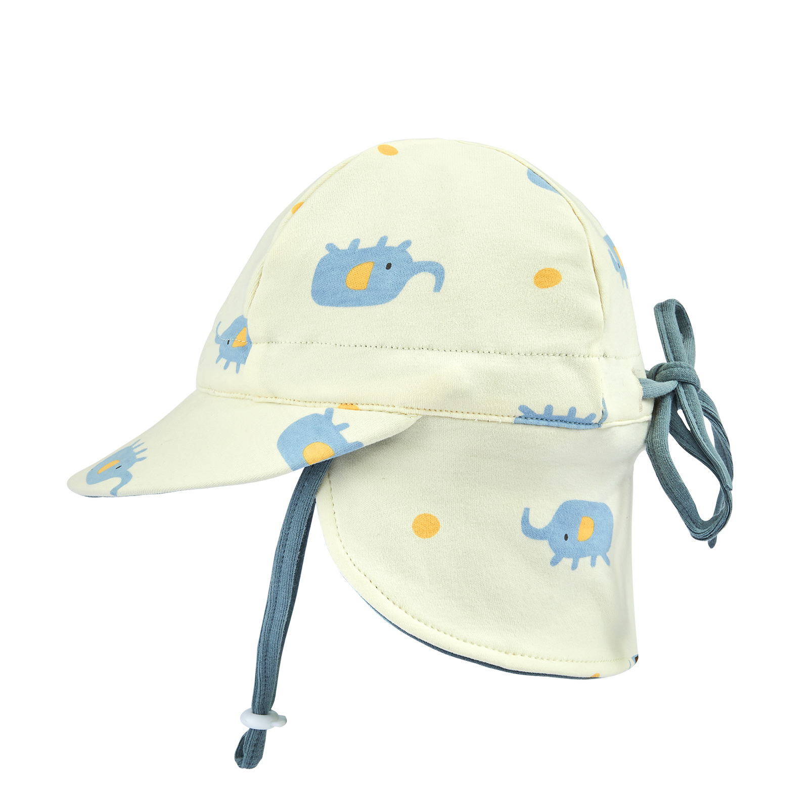 Baby Elephant & Blue Flap Cap winter