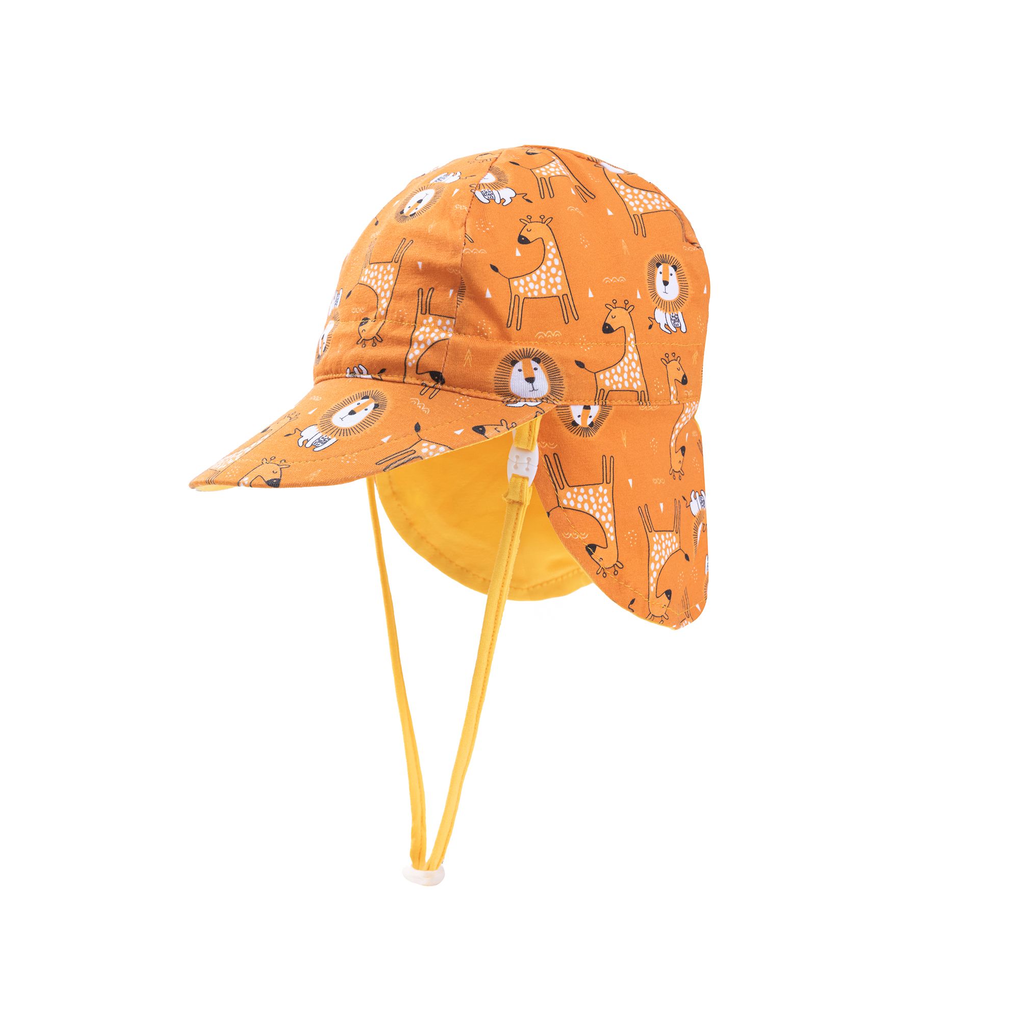 Lion & Giraffe Flap Cap Summer