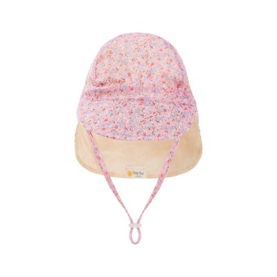 Daisy Meadow /pink Flap Cap Summer
