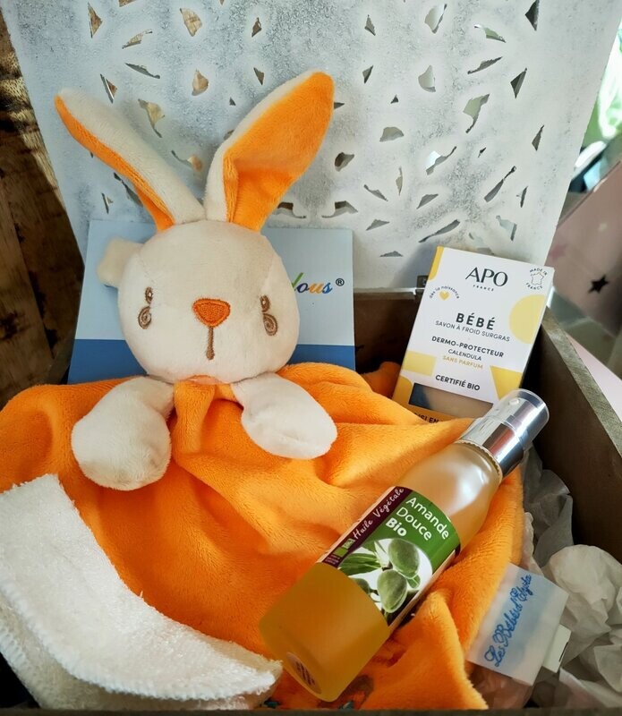 Coffret Doudou, savon naturel, huile végétale Bio Amande Douce