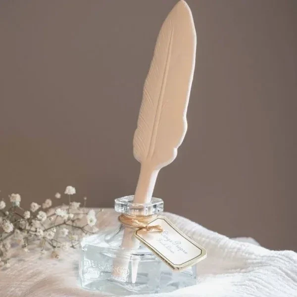 Coffret vase et Plume - Parfum Fleurs de Monoï