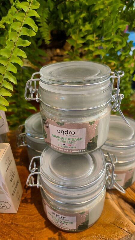 Masque visage purifiant à l'argile verte