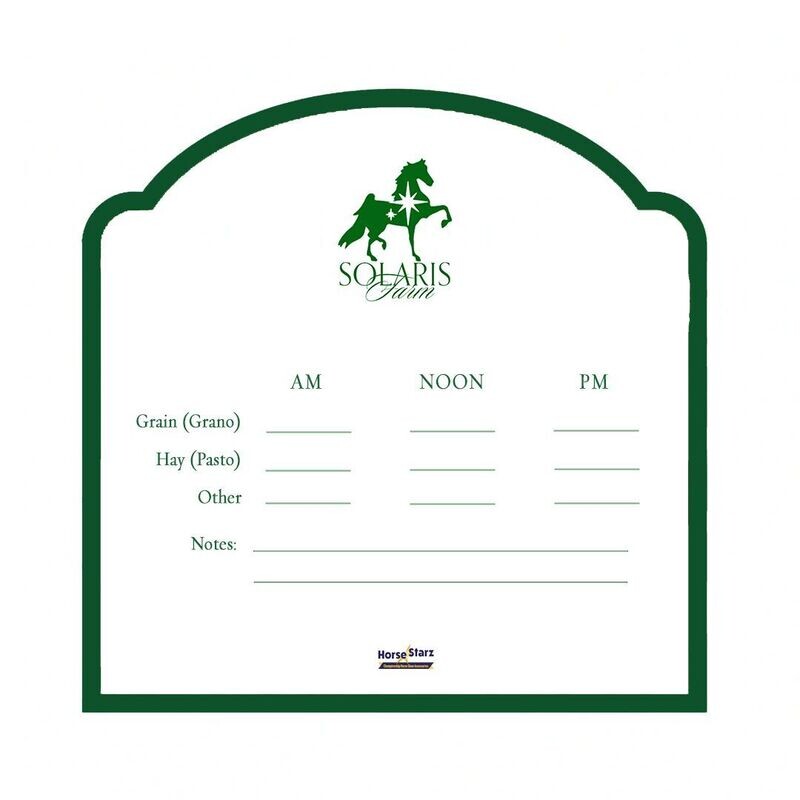 10x10 Contour Cut Dry Erase Stall Plaque