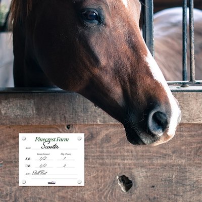 Dry Erase Stall Cards 4x5