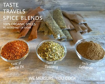 TASTE TRAVELS ORGANIC SPICE BLENDS (free shipping)