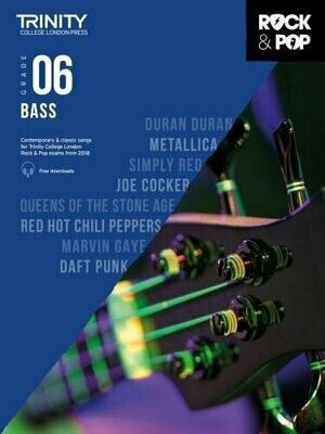 Trinity Rock &amp; Pop Bass Grade 6 Book