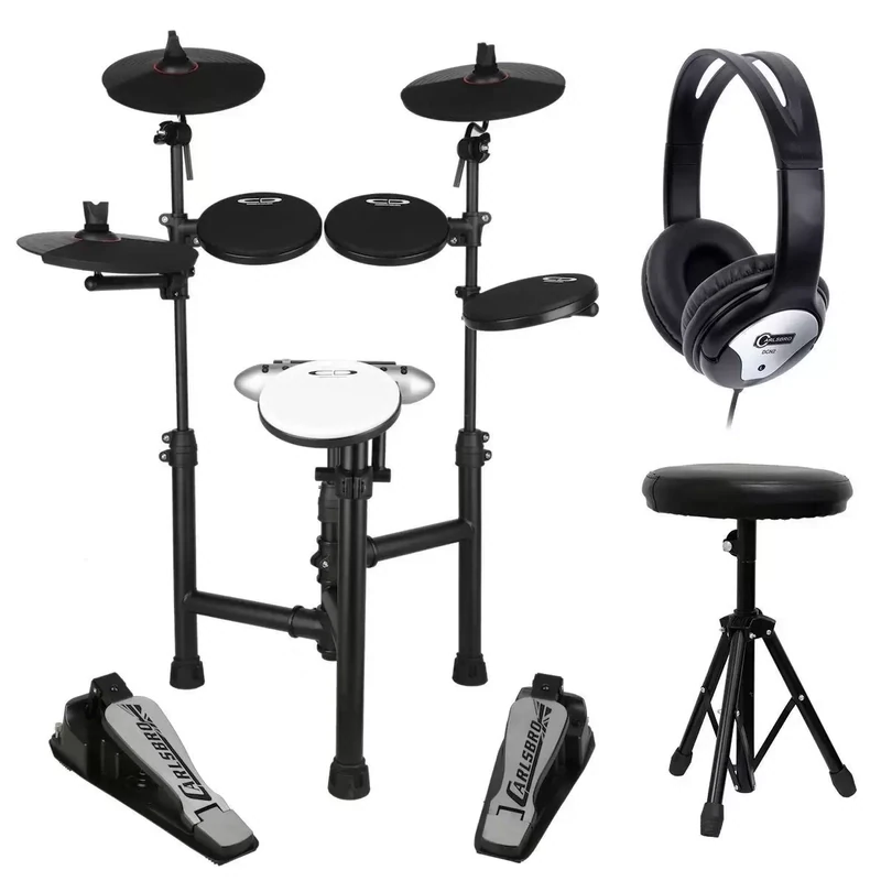 Carlsbro CSD120 Electronic Drum Kit with Headphones, Stool and Drumsticks