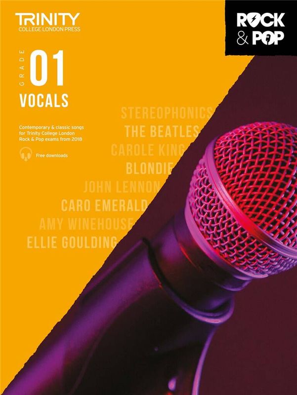 Trinity Rock &amp; Pop Grade 1 Vocal Book