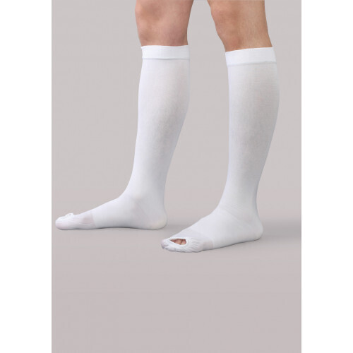 THERAFIRM ANTI-EMBOLISM KNEE HIGH OPEN-TOE STOCKINGS