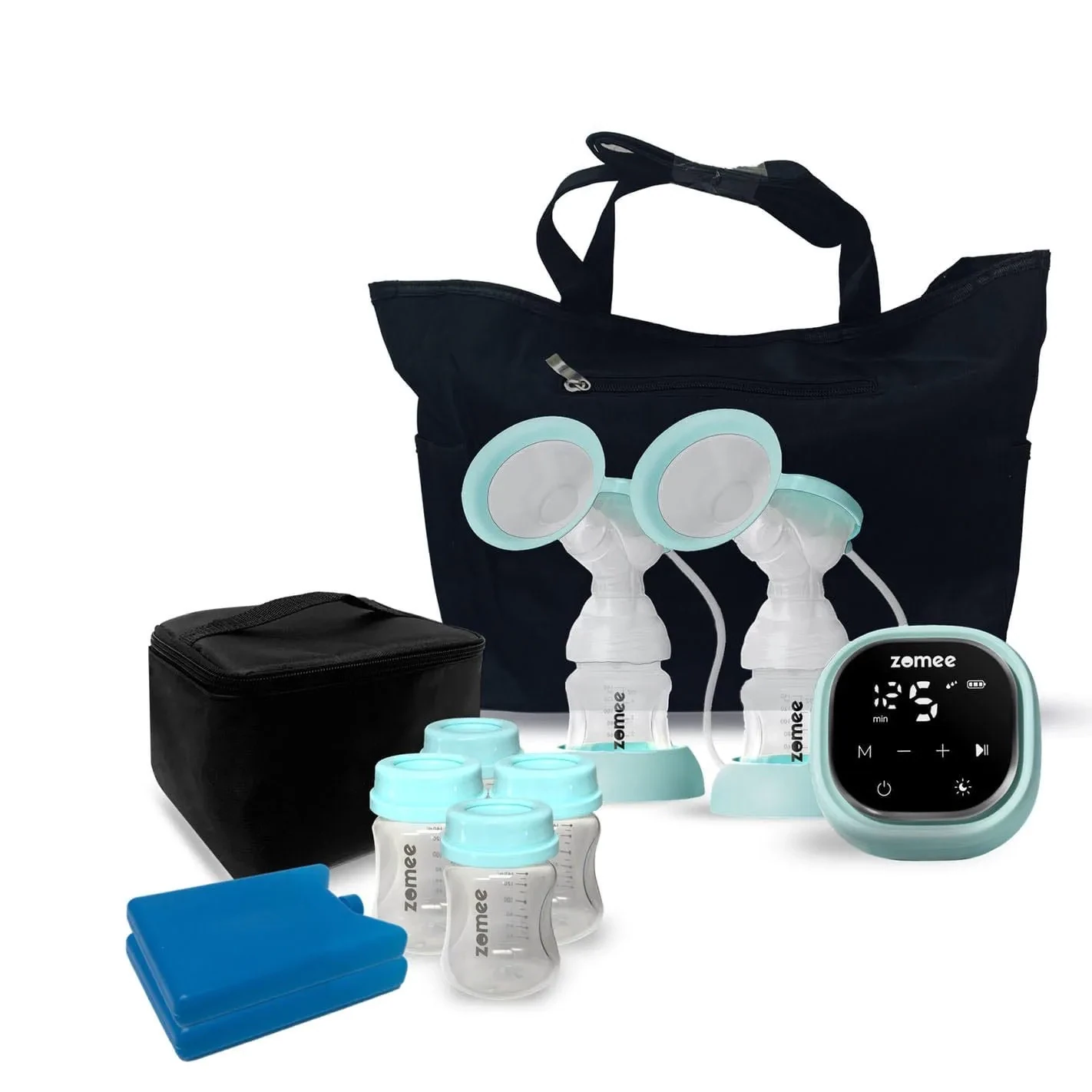 Zomee Z2 Breast Pump Travel Bundle Pack