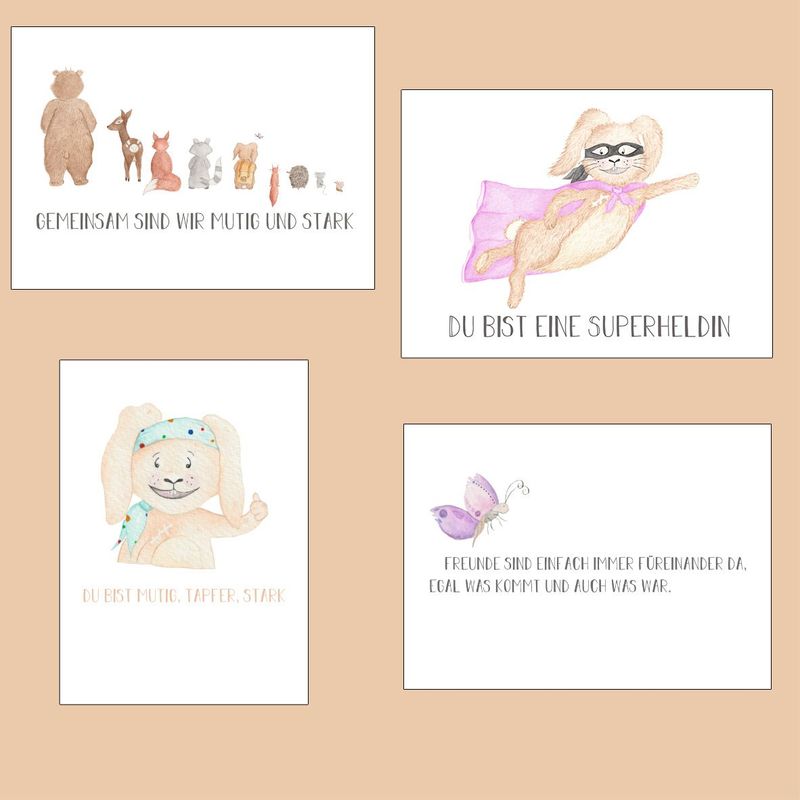 Kartenpaket Superheldin