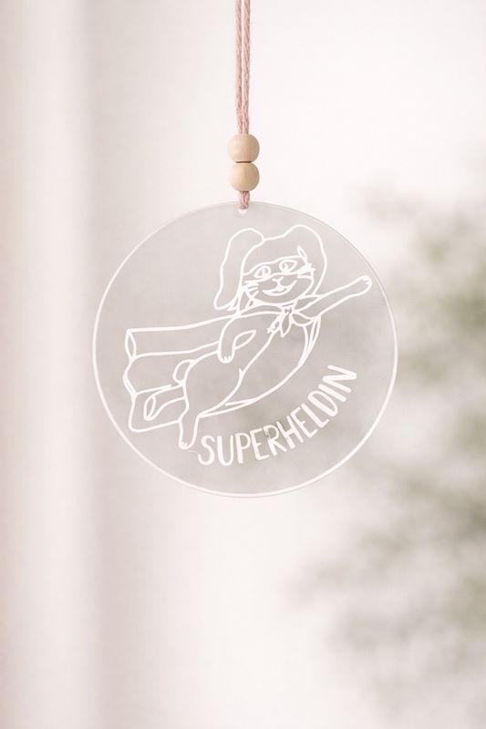 Anhänger Superheldin