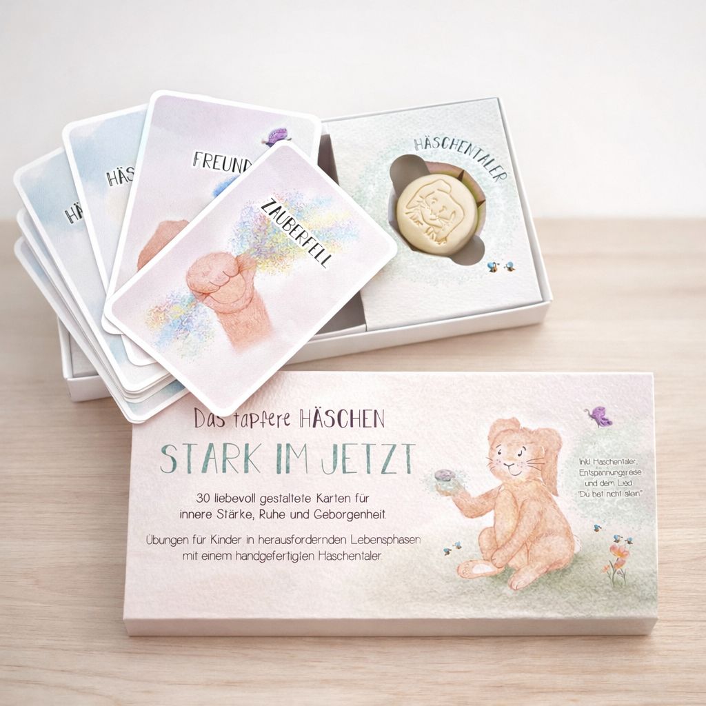 Kartenset "Das tapfere Häschen" - Stark im jetzt