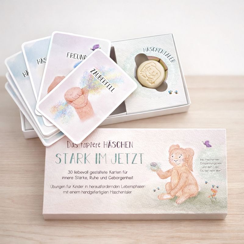 Kartenset "Das tapfere Häschen" - Stark im jetzt