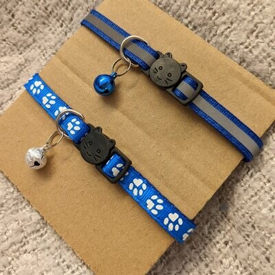 2 Pack Kitten/Cat Collars Safety Release - Dark Blue
