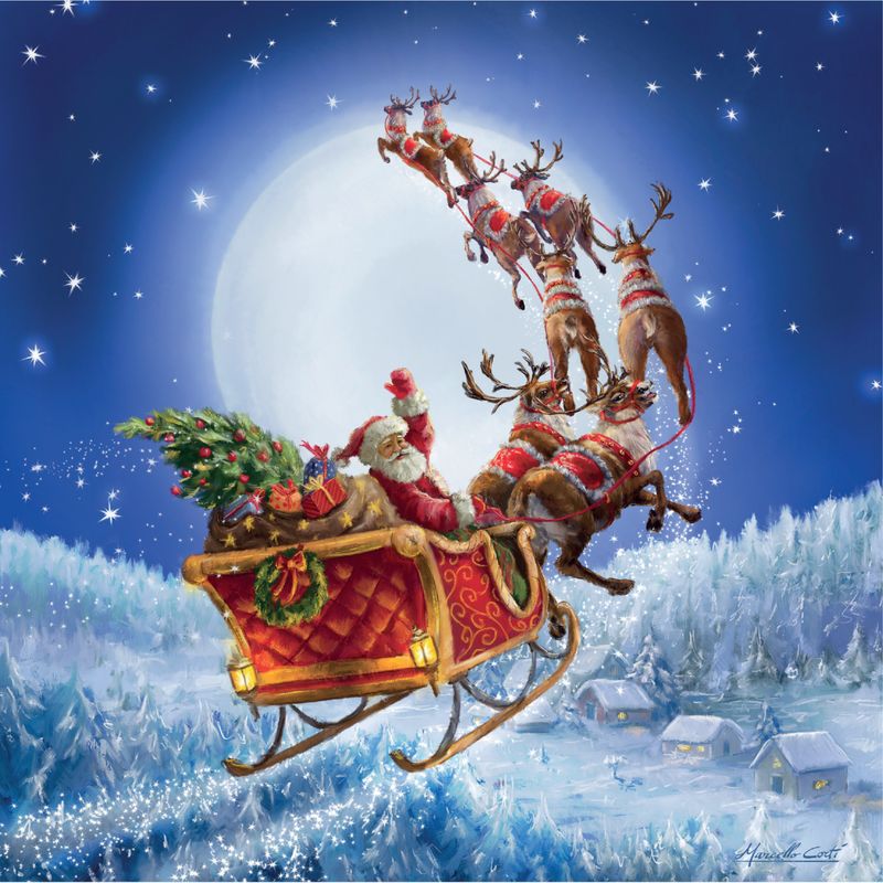 Christmas Eve Flight - Pack of 10 Cards