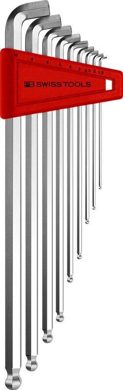 2212LH Hex Key L-Wrench Set, Long, 100° Angle