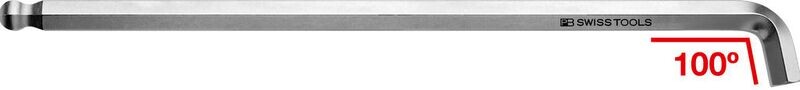 2212L Hex Key L-Wrenches, Long, 100° Angle