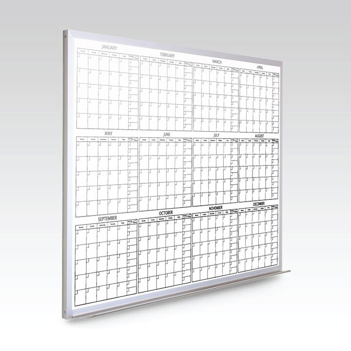 Custom 12 Month At-A-Glance Magnetic Whiteboard Calendar 96 x 48