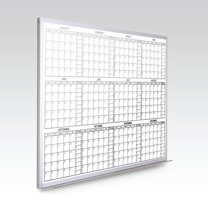 Custom 12 Month At-A-Glance Magnetic Whiteboard Calendar 72 x 48