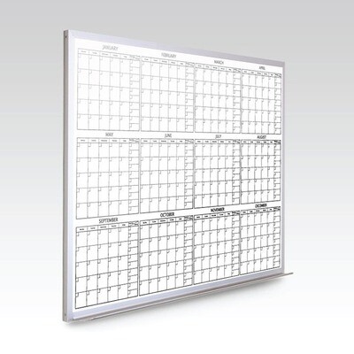 Custom 12 Month At-A-Glance Magnetic Whiteboard Calendar 72 x 48