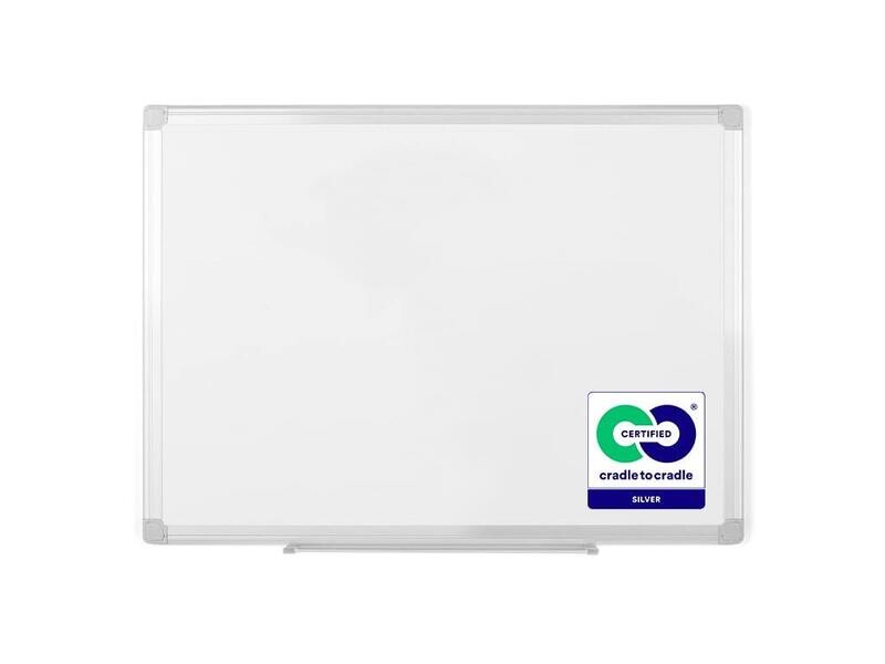 MasterVision Earth Magnetic Porcelain Dry-Erase Board, 36" x 24", Aluminum Frame