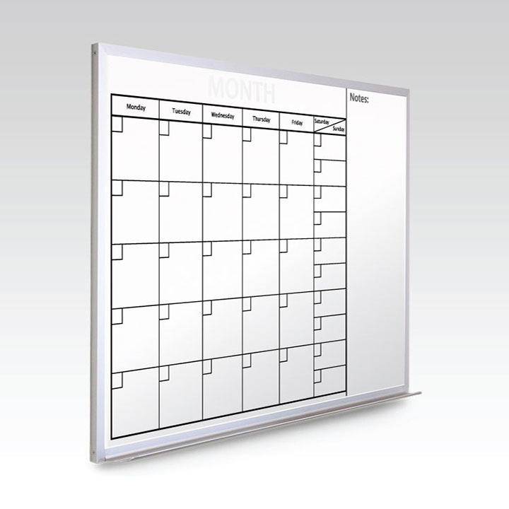 Custom Monthly At-A-Glance Magnetic Whiteboard Calendar 47 x 35