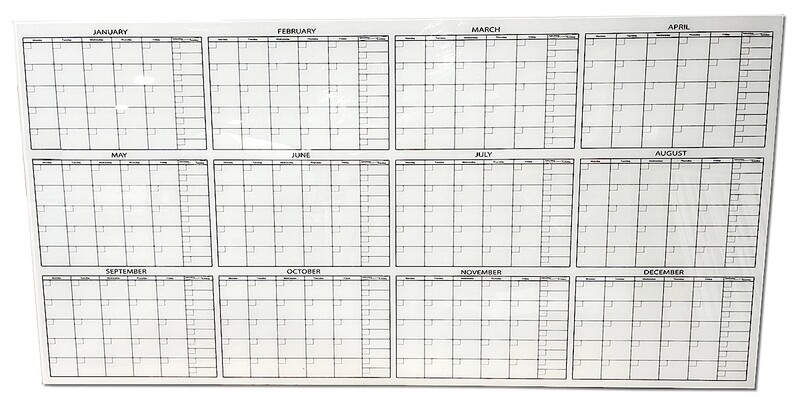 Glass Board Calendar At-A-Glance