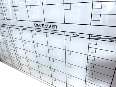 Glass Board Calendar At-A-Glance