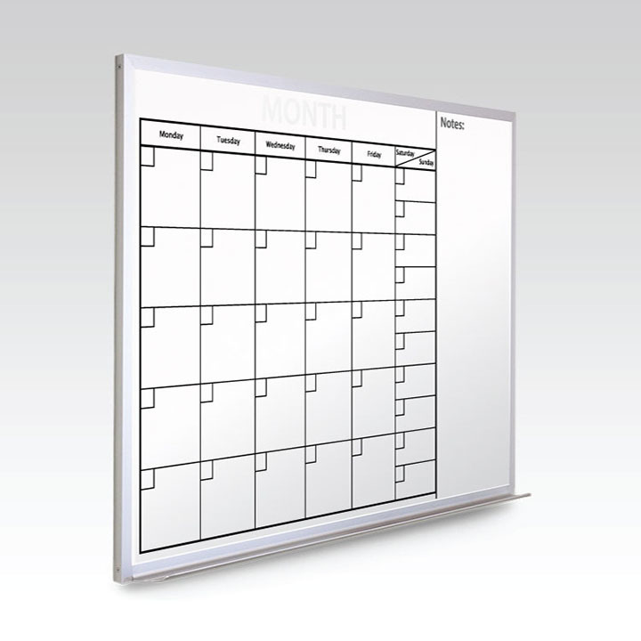 Custom Monthly At-A-Glance Magnetic Whiteboard Calendar  47 x 35