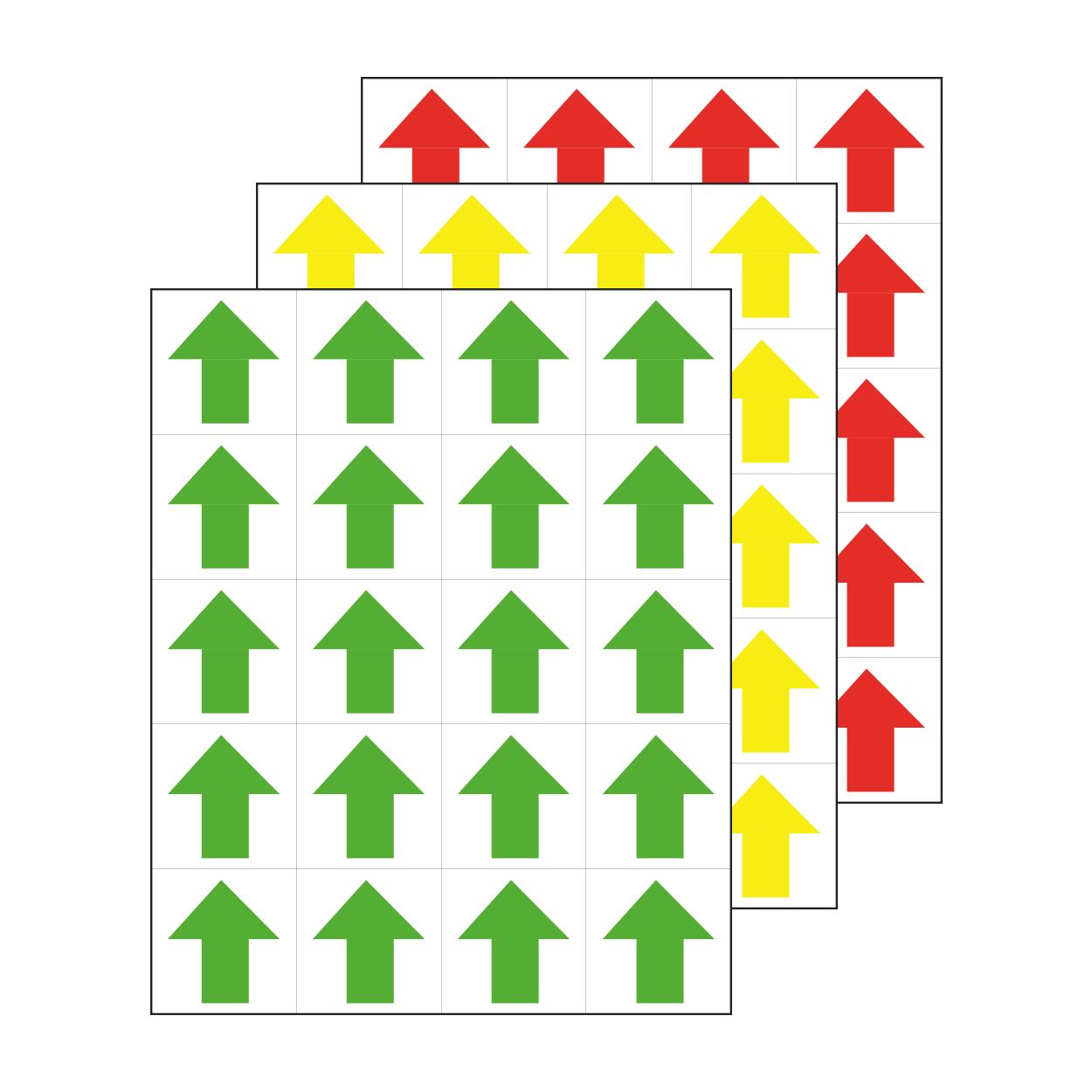 Magnetic Printed Arrows (Sheet of 20), Color: Assorted