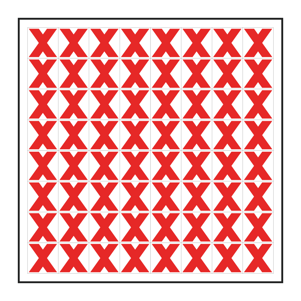 Magnetic Printed Vinyl Indicator - Symbols Edition (Sheet of 64)