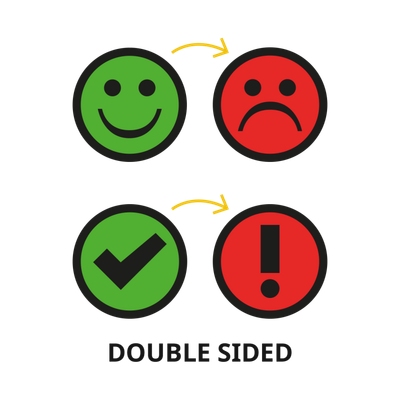 Double Sided Printed Magnet Faces (Pack of 5)